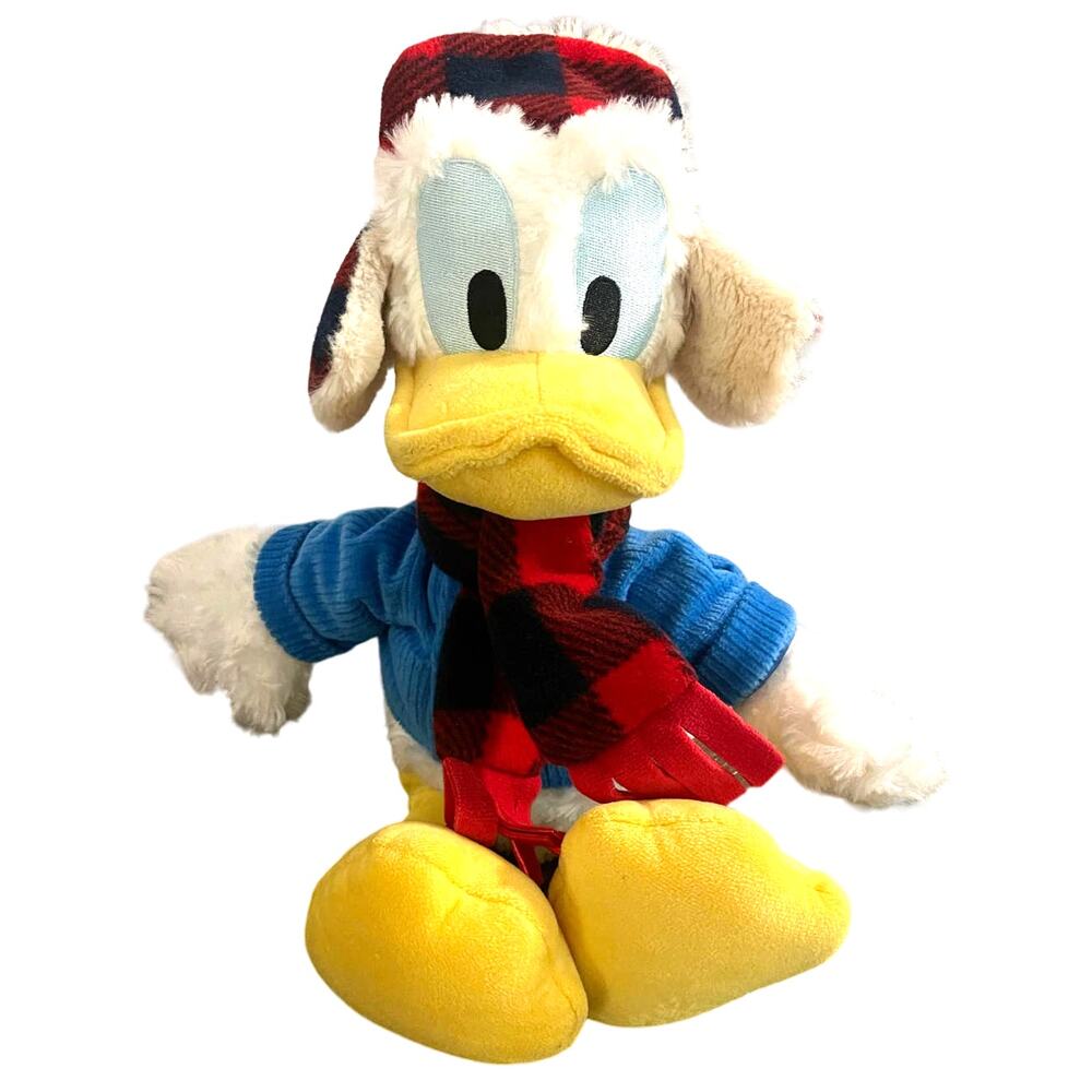 NWT Disney Parks Exclusive "Warm Wishes" Holiday Donald Duck 15" Plush